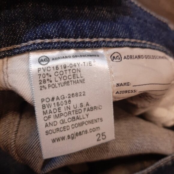 AG Adriano Goldschmied Nikki Crop Jeans Relaxed Skinny Fit Ankle Denim - Picture 12 of 13